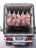 Lippens Food Express: Hangend vleestransport